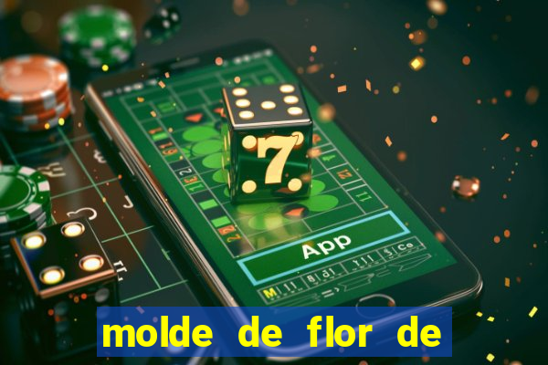 molde de flor de eva grande para imprimir